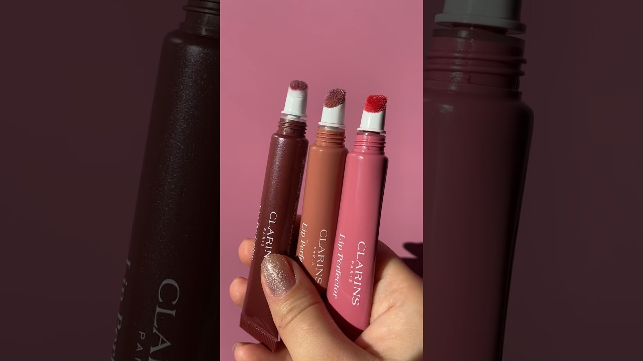 CLARINS lip perfector 06 , 07 , 25 | свотчи бальзамов для губ #clarins #рекомендации #обзор #бьюти