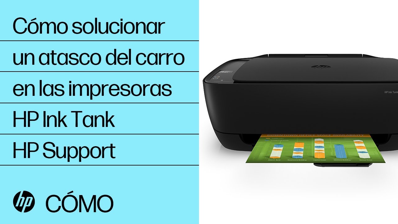 C&oacute;mo solucionar un atasco del carro en las impresoras HP Ink Tank | HP Ink Tank | HP Support