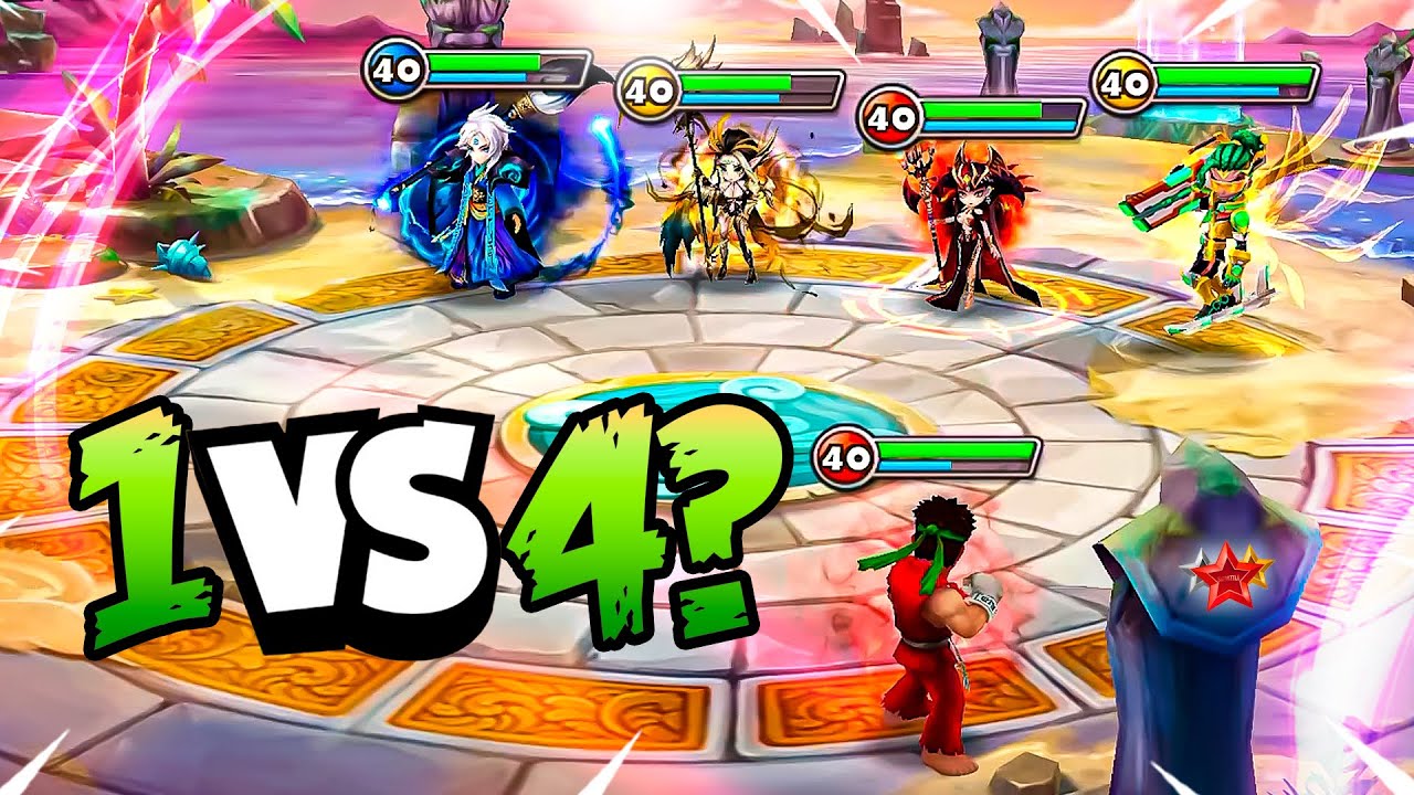 1 vs 4 Crazy COMEBACK in Summoners War RTA