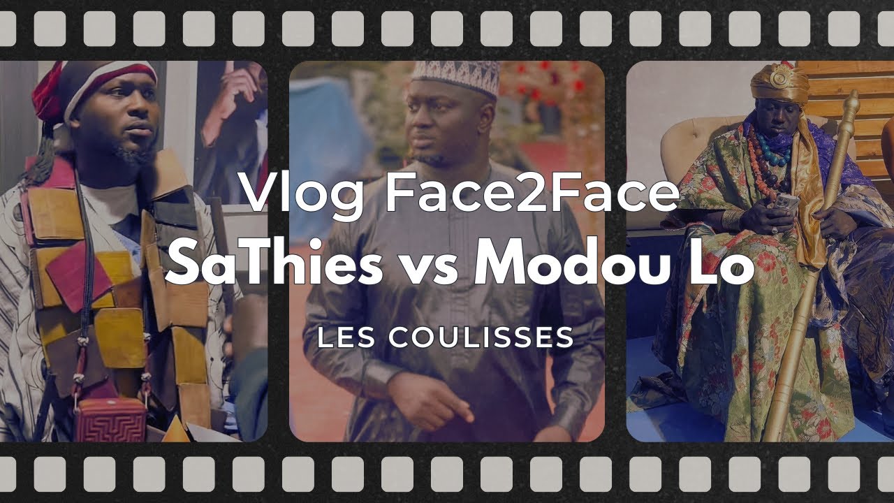 Vlog du Face2 Face Sathies vs Modou Lo, Leur entrée, les coulisses, Décor, mise en place 