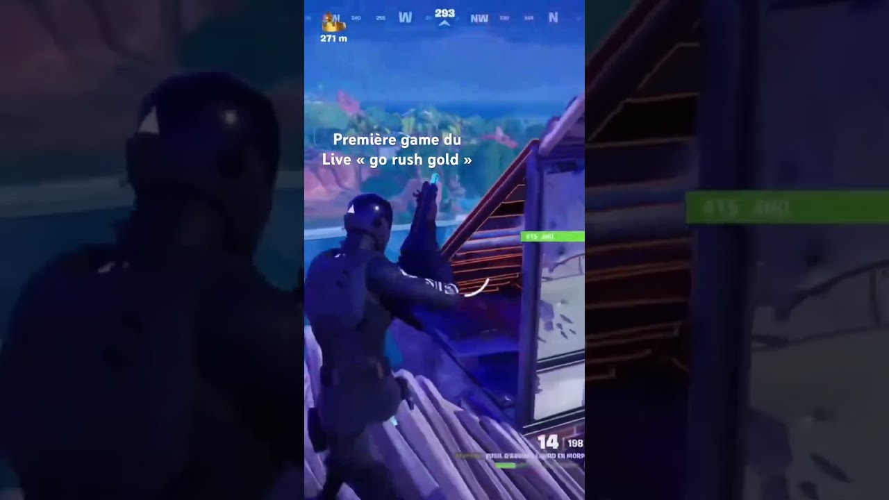 Première Game du live « go rush gold » 