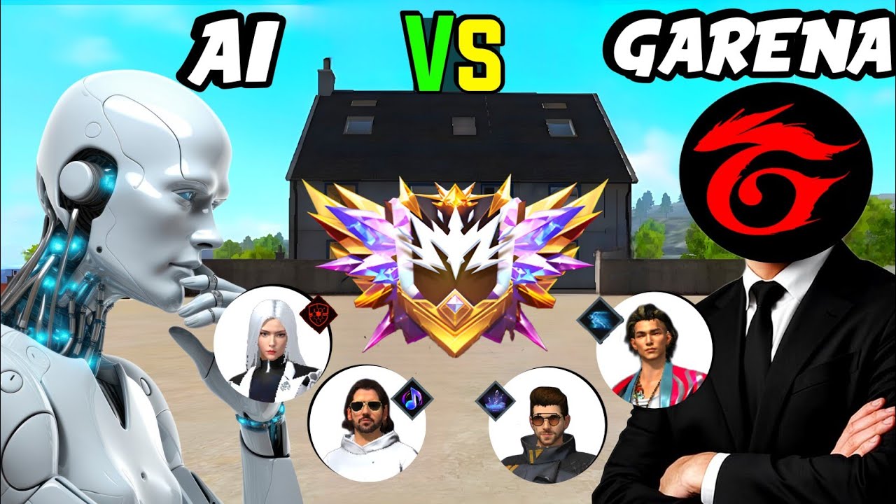 AI vs GARENA Who Plays FREE FIRE BATTLE ! 🤔?