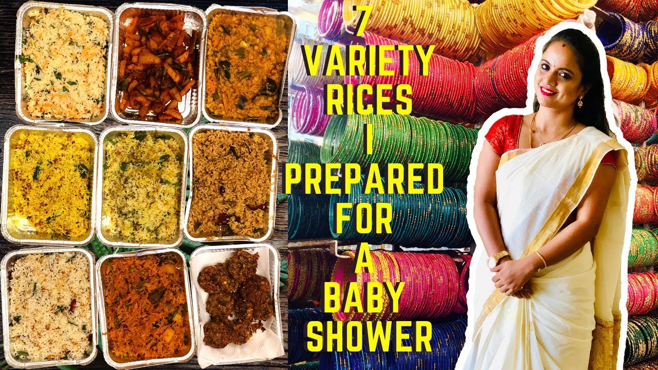 7 Variety Rices I Prepared For A Baby Shower | Seemantham food | வளைகாப்பு சாப்பாடு | DIML | Tamil