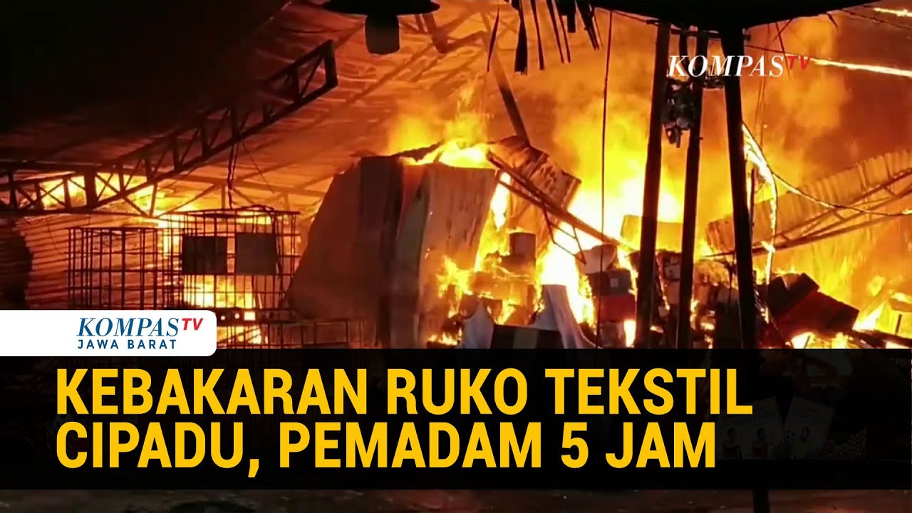 Petugas Damkar Terluka di Kebakaran Pasar Cipadu Padam Setelah 5 Jam