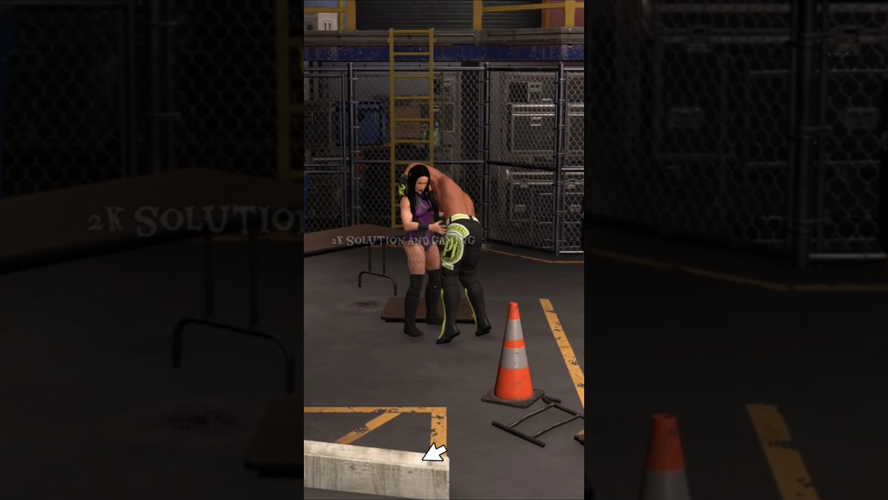 Стефани Вакер против AJ Style Table Break #wwegameplay #wwe2k25gameplay #wweshort