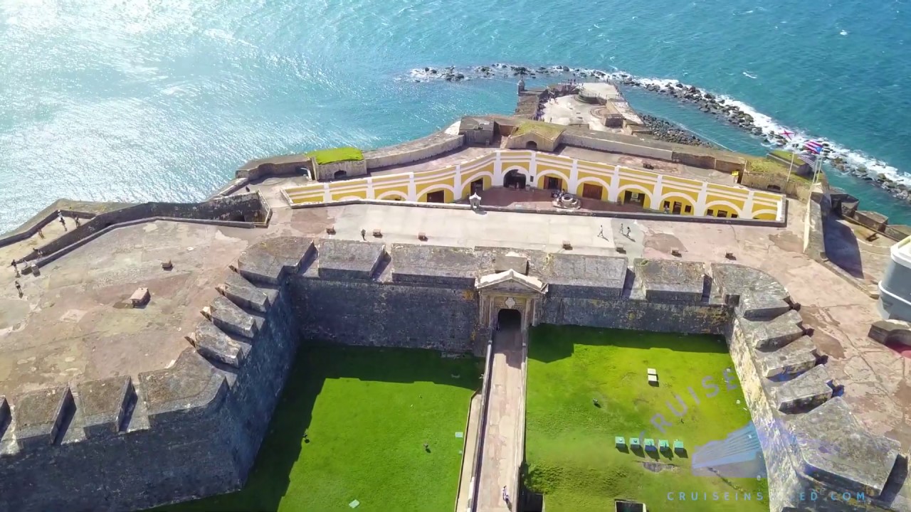 Castillo San Felipe Del Morro - Carnival Cruise Excursion - Port of San Juan, Puerto Rico - DRONE
