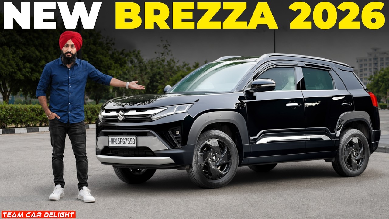 Brezza Facelift 2026 - New Engine, Updated Interiors & More | All Details