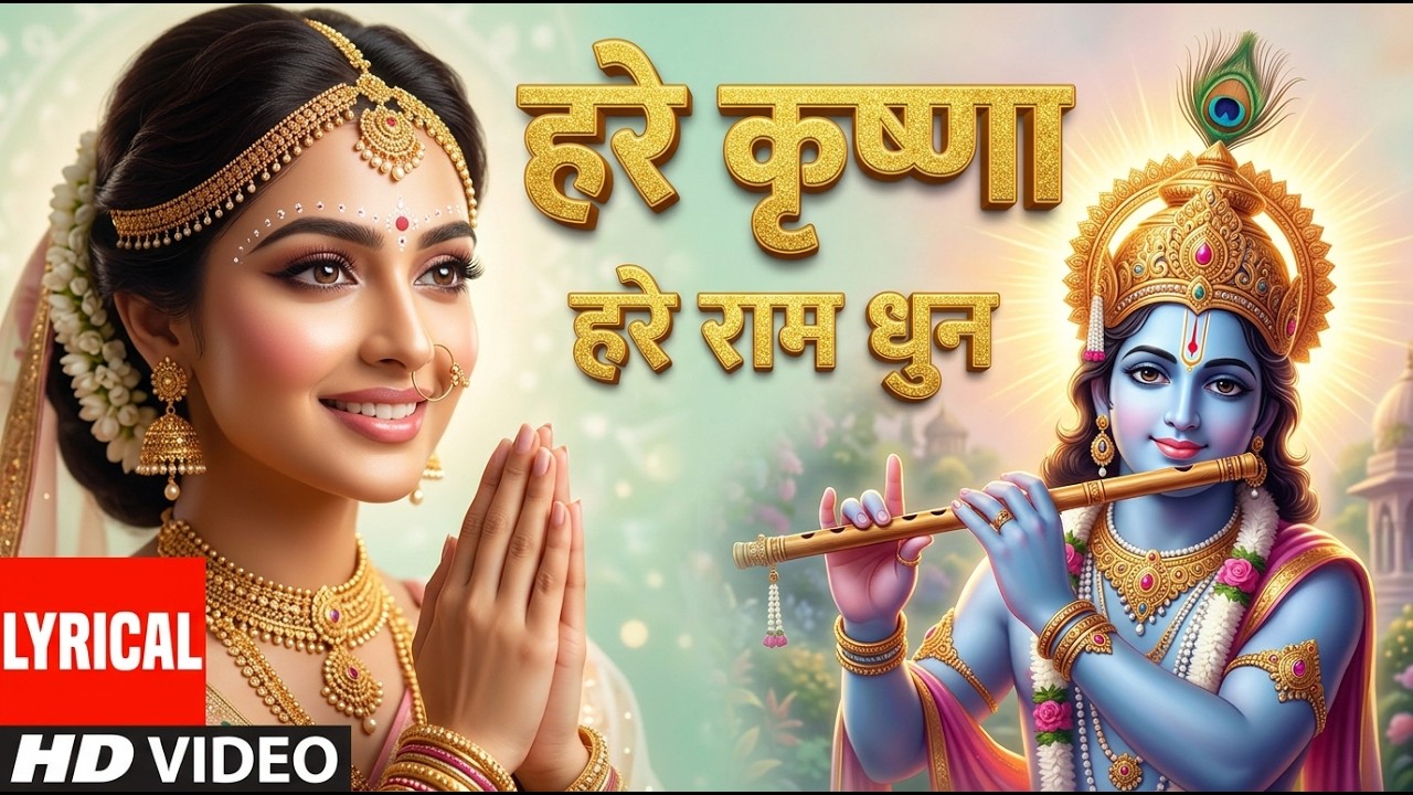🎶 हे कृष्णा हर राम धुन | Beautiful Krishna Bhajan | Peaceful Devotional Song