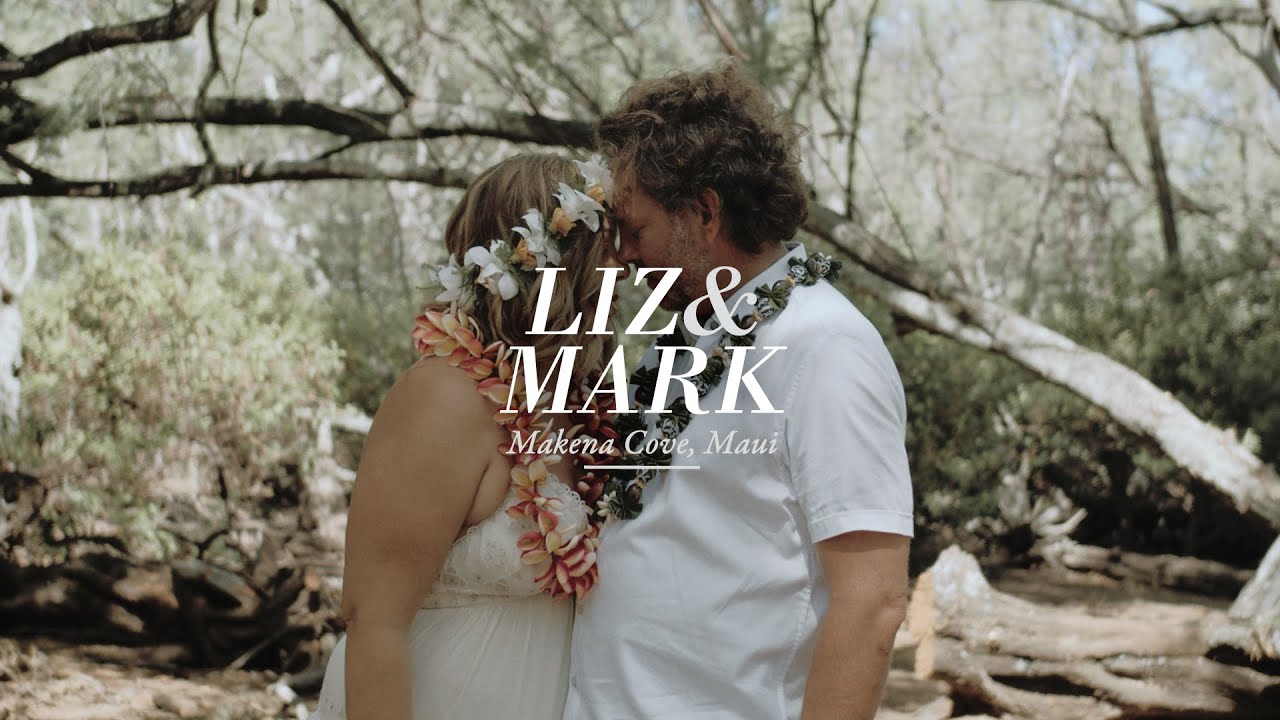 Beach Elopement in Maui, Hawaii | Makena Cove | Liz + Mark // BMPCC4K
