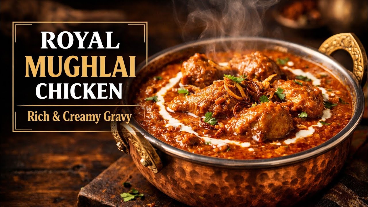 Mughlai Chicken Masala Gravy | Restaurant Style Rich & Creamy Chicken Curry | Easy Recipe