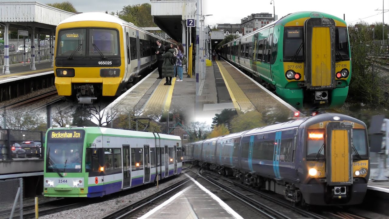 Trains and Trams at Beckenham Junction, CML (10/11/2022)