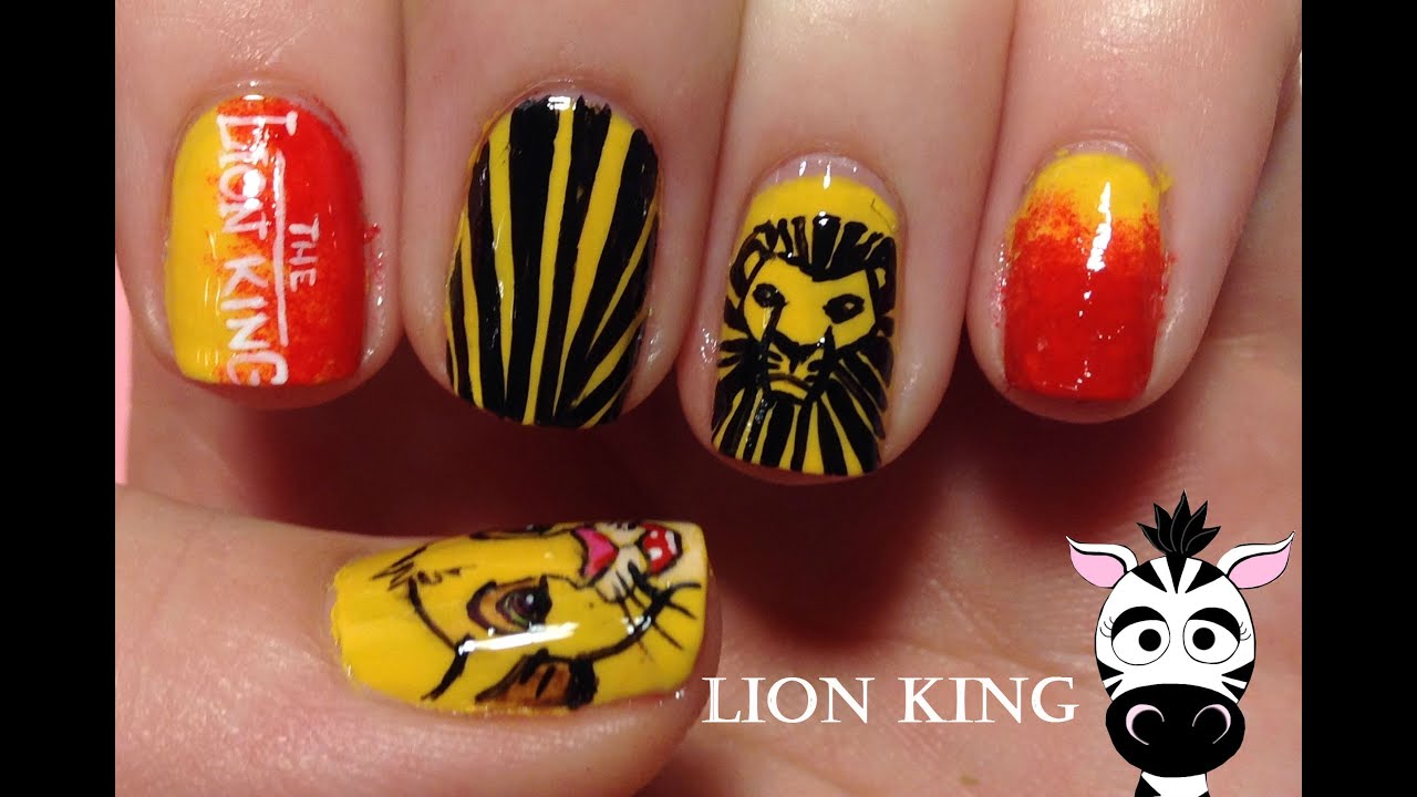 Lion King Nail Art Tutorial (REQEUST)