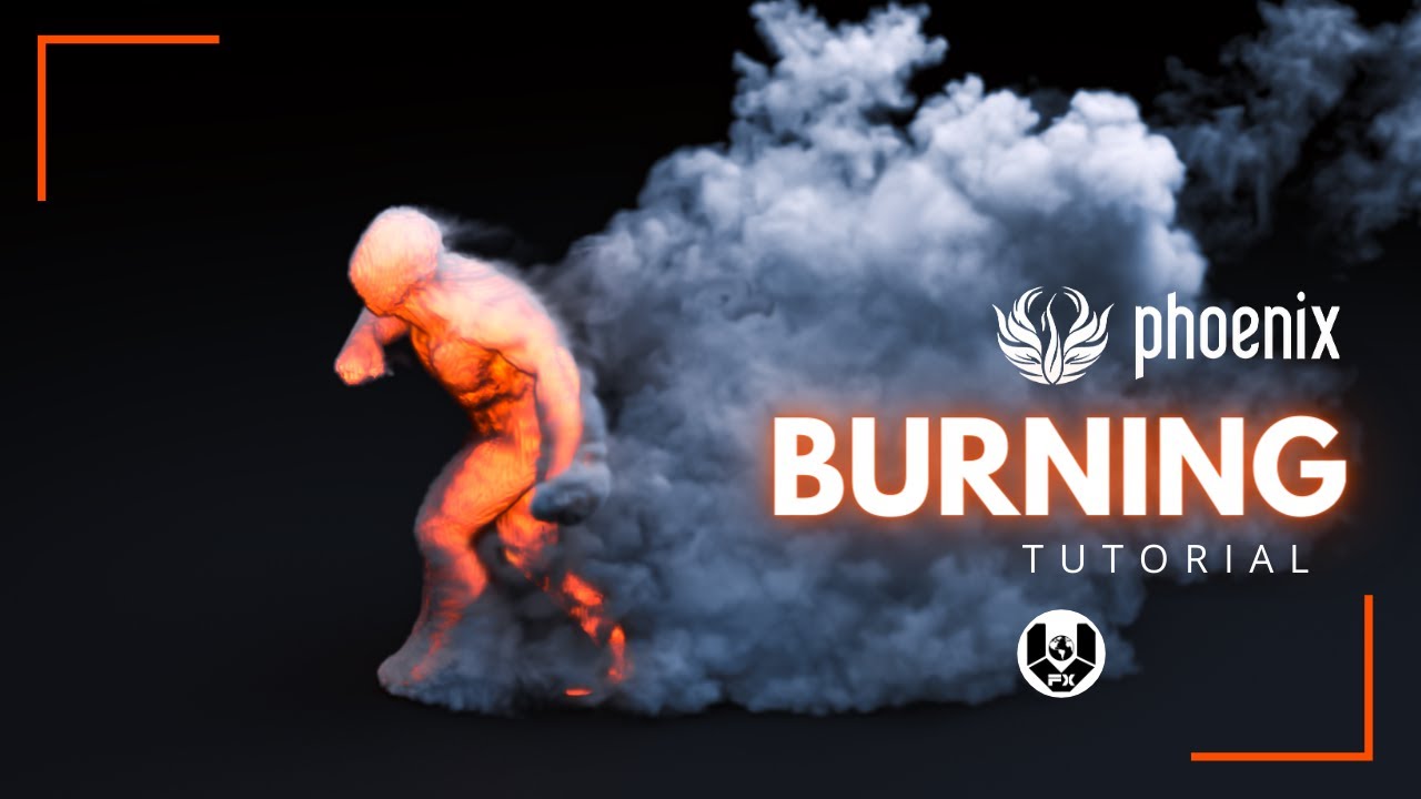 Phoenix fd tutorial 3ds max | Burning Character with fire & smoke simulation