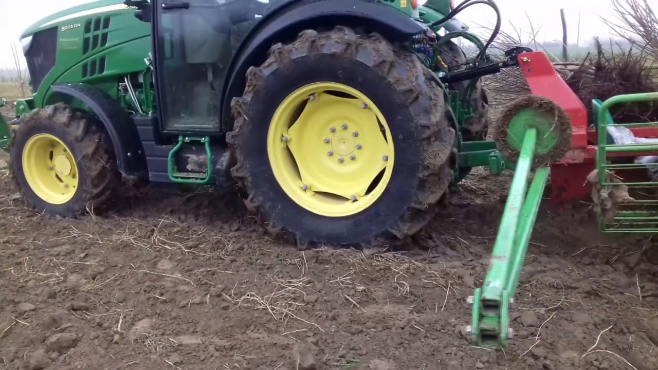 Sadzenie wiśni  2019 !!! / John Deere 5075GN / John Deere 5315V  !!!