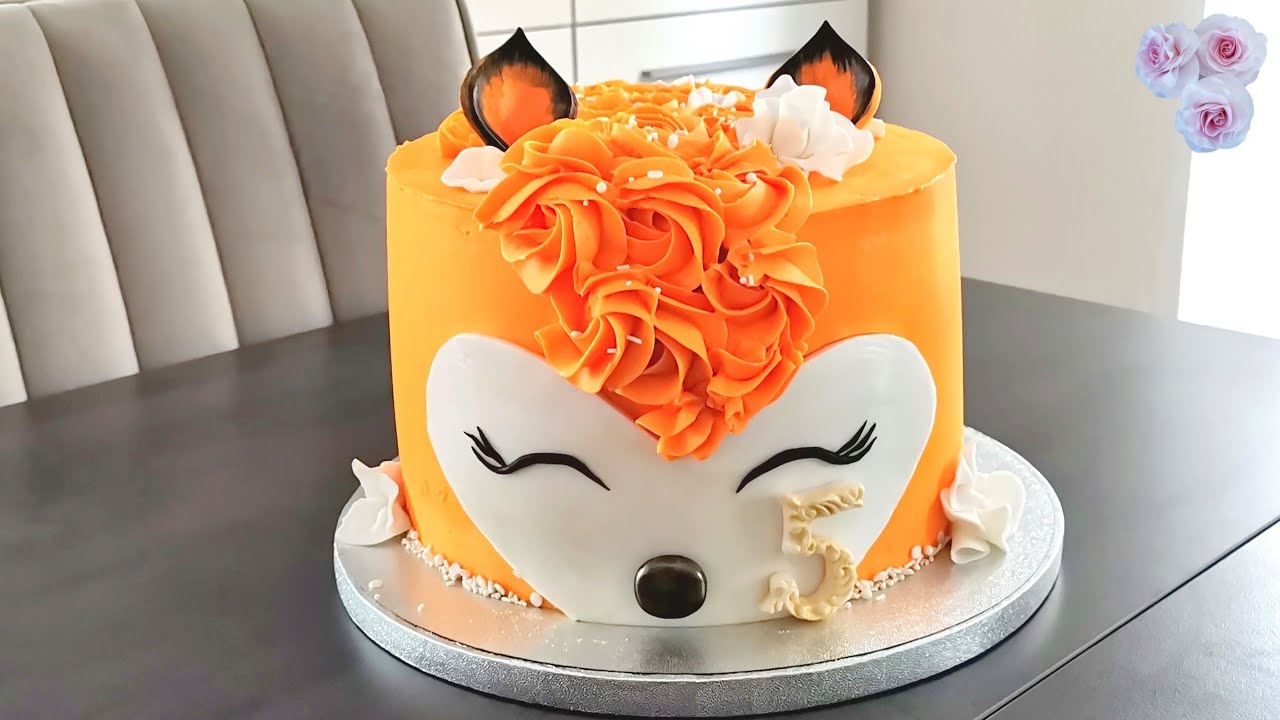 Fuchs Fondant Torte zum Geburtstag / Fox Cake / торт лисичка из мастики