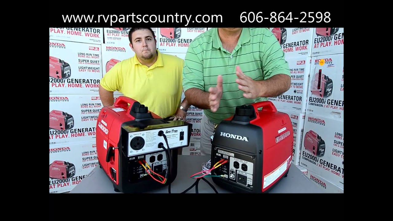 Honda EU2000i Generator Demonstration on Honda Eu2000 Parallel Kit at RV Parts Country