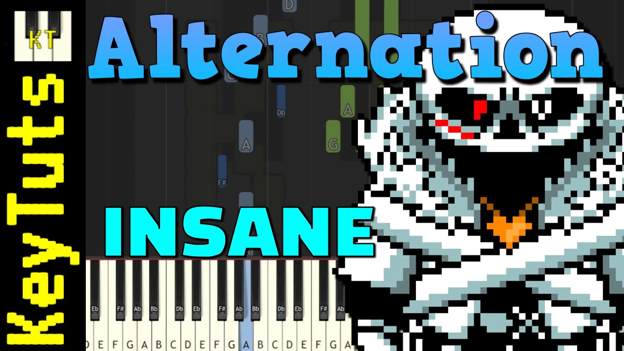 Alternation [Underfell] - Insane Mode [Piano Tutorial] (Synthesia)