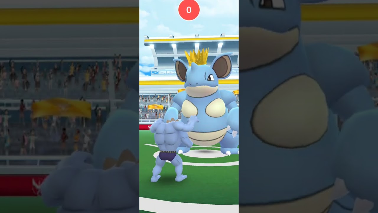 Raid Battle Nidoqueen #pokemongo #pokemoncommunity #pokemonchannel #pokemonrivals 