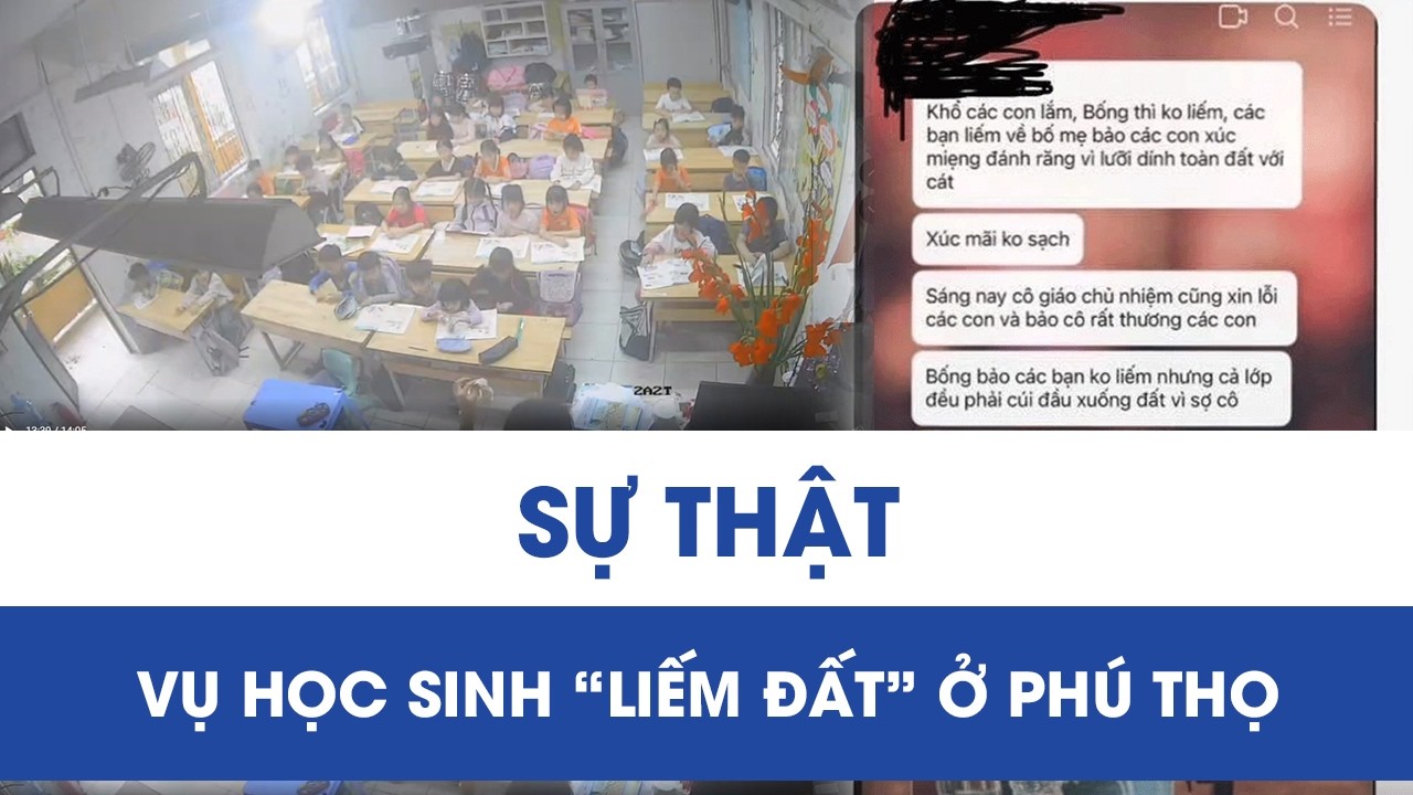 Trích xuất camera, hé lộ sự thật vụ học sinh “dùng lưỡi liếm, mũi hít đất” gây xôn xao ở Phú Thọ