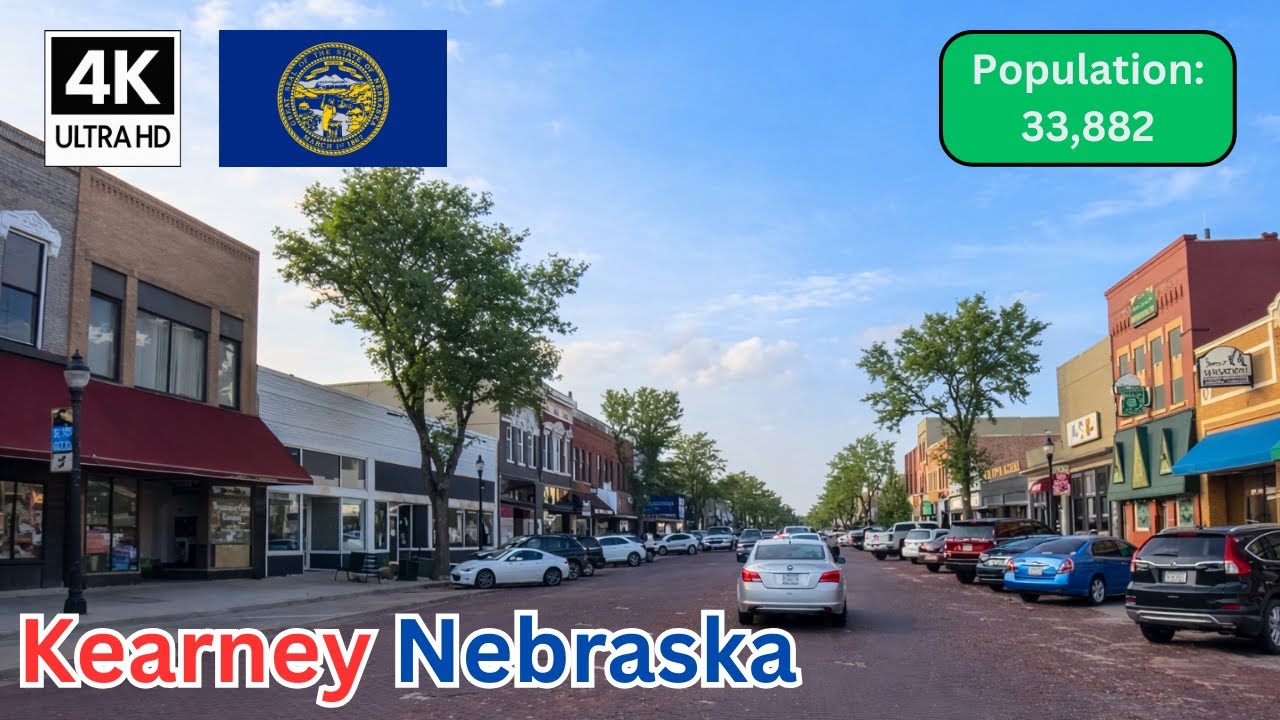 Driving Through Kearney, Nebraska 🇺🇸 | Scenic City Drive in the Heart of the Midwest