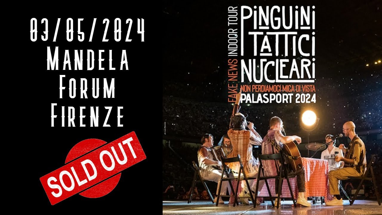 Lake Washington Boulevard LIVE Pinguini Tattici Nucleari 03/05/2024 Mandela Forum Firenze