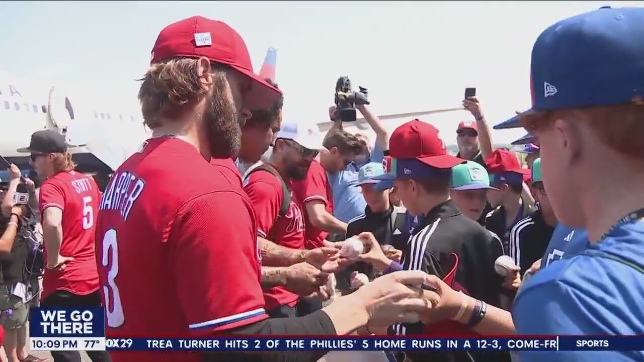 Phillies meet Media Little League ahead of Little League World Series match