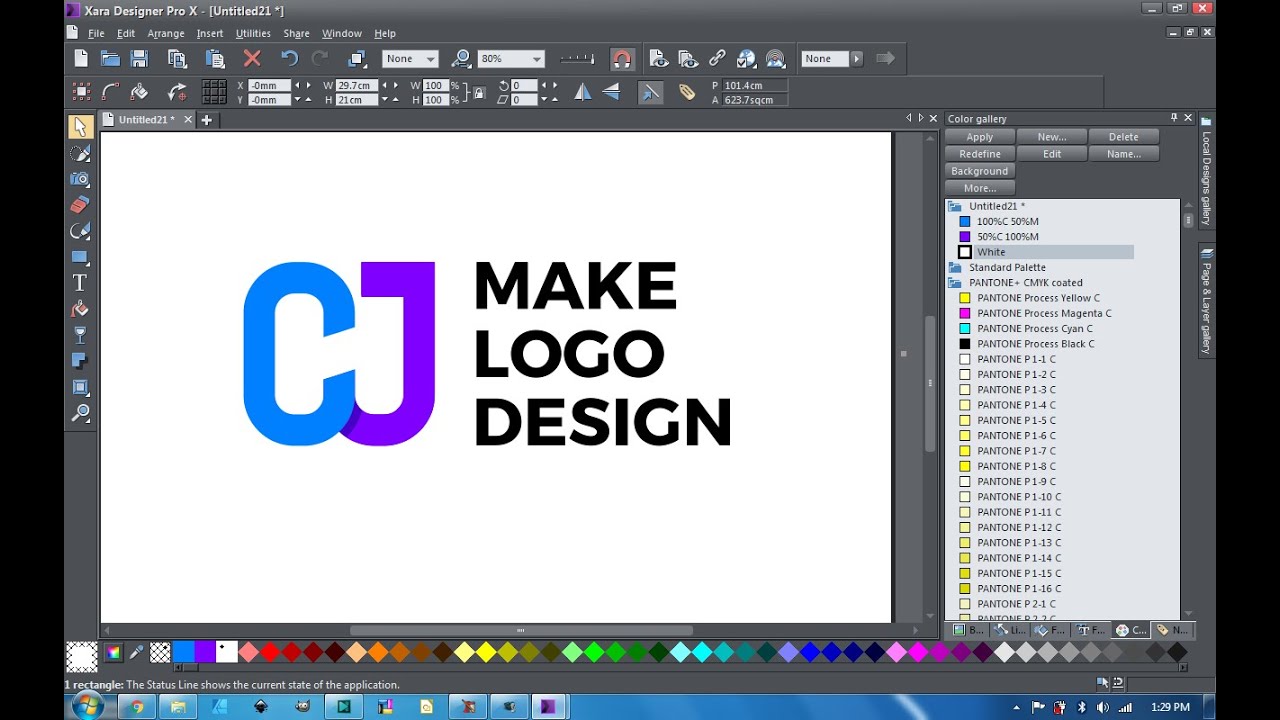 Xara Designer Pro X Tutorial, Creating a Logo Design
