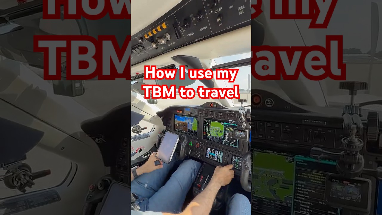 How I use my TBM to travel.  #aviation #tbm #tbm940 #tbm960 #aviationlife #aviationdaily #pilot