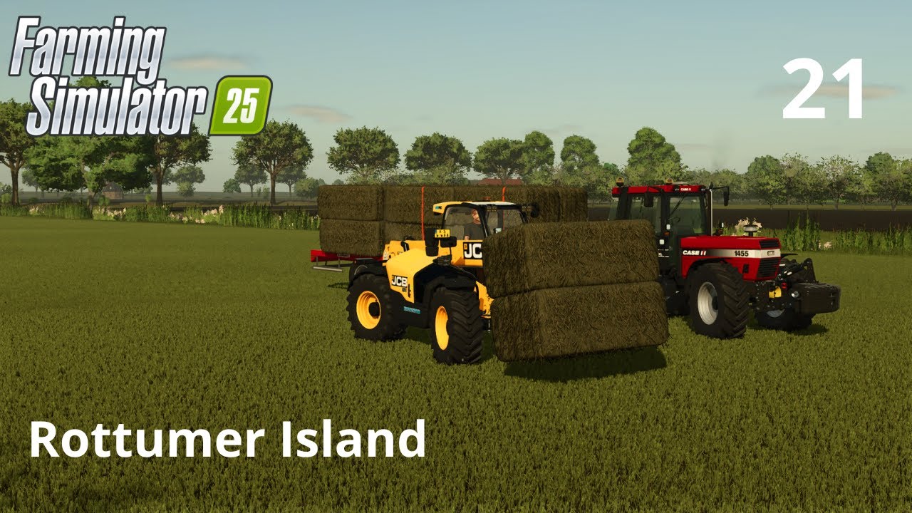 MAKING AND LOADING HAY BALE AND SPREADING SOLID MANURE | ROTTUMER ISLAND #21 | FS25