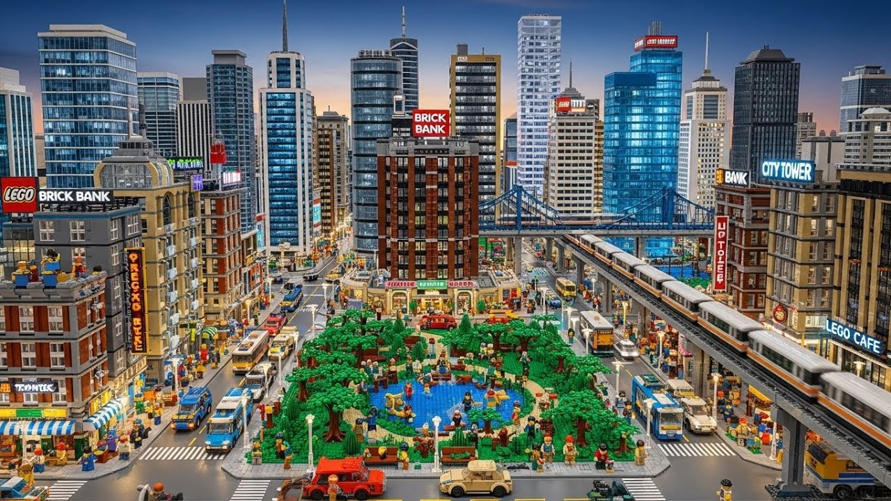 This LEGO Factory Builds an Entire FUTURE CITY 🤯🏙️