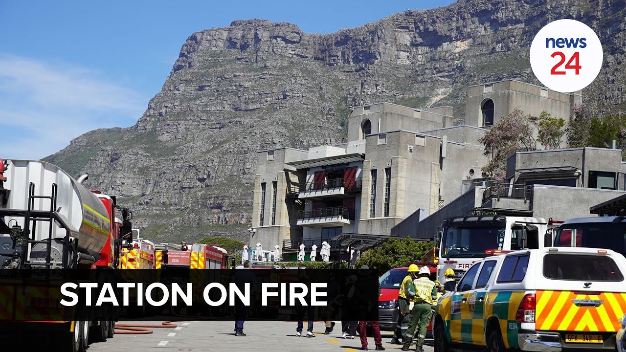 WATCH Cape Town firefighters battle two blazes - at cableway station and near Strand Street