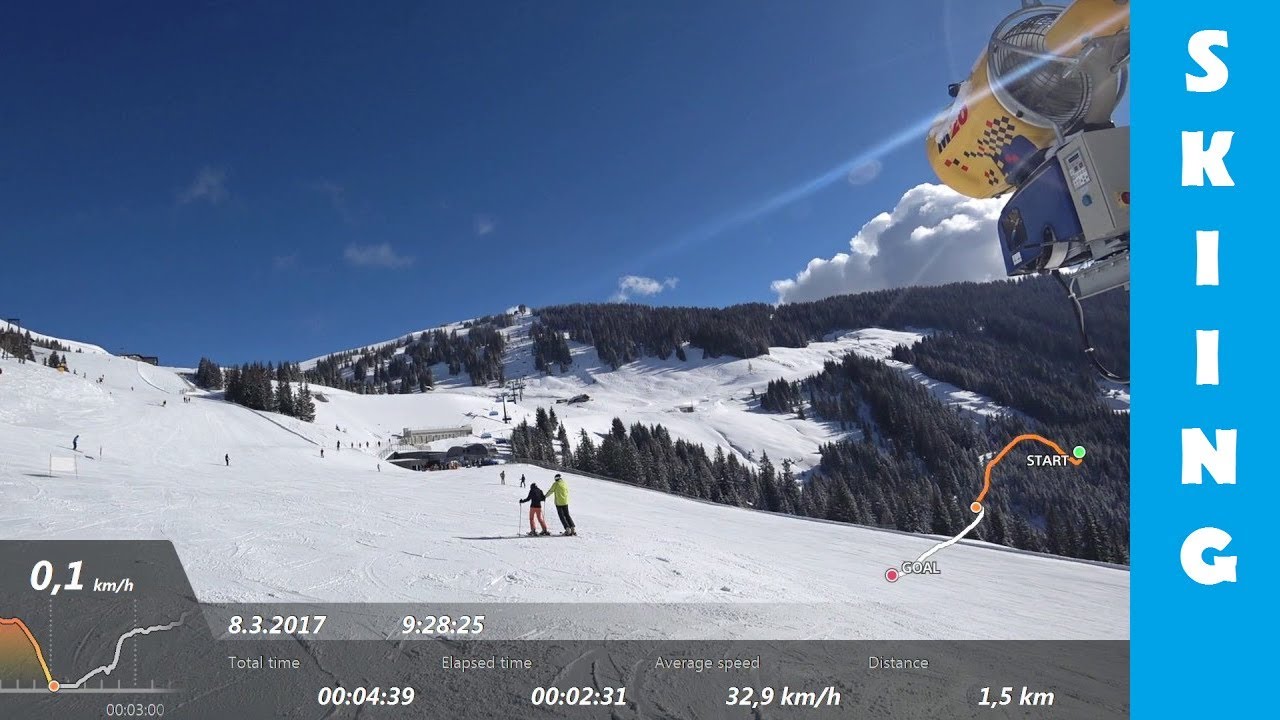 Skicircus Saalbach Hinterglemm skiing piste 63 & 64