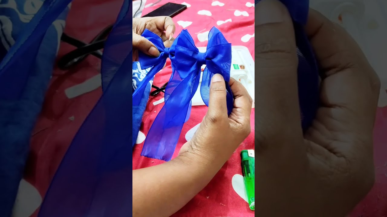 Ribbon bow making 
