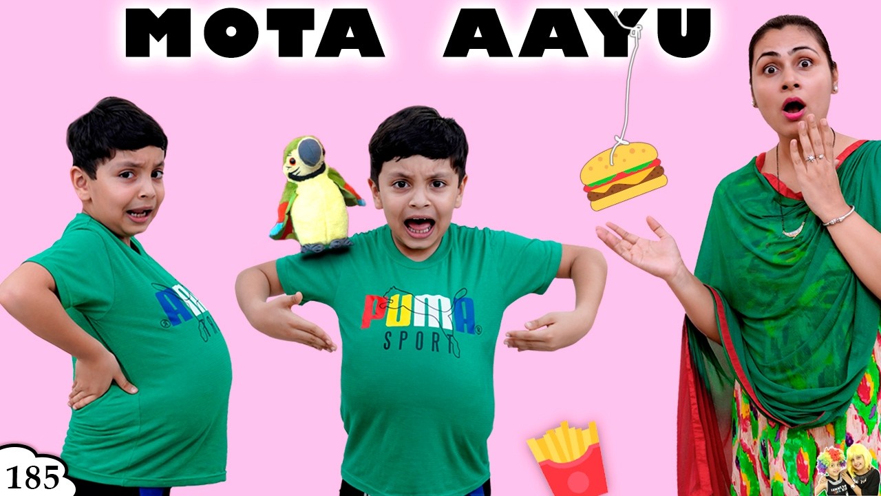 MOTA AAYU | Moral story for kids | Healthy Eating habits Bloopers | Ep 185 Aayu and Pihu Show