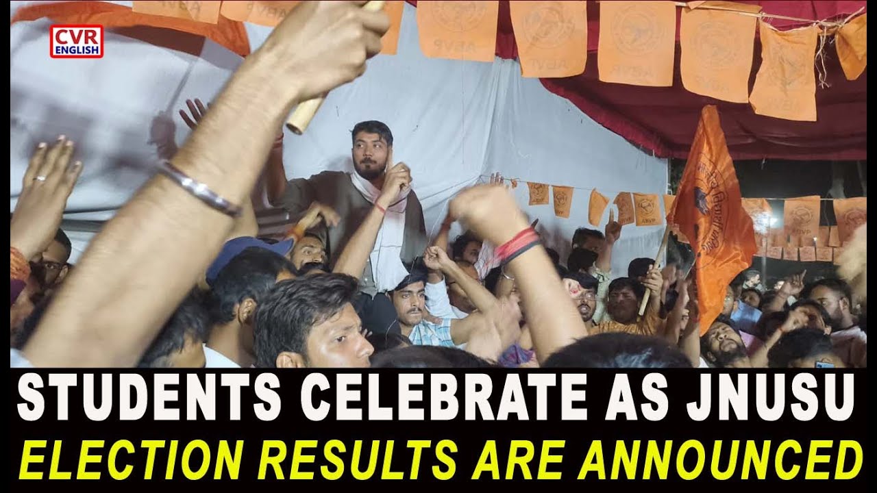 JNUSU Election Results Declared, Students Celebrate Across The University | CVR English
