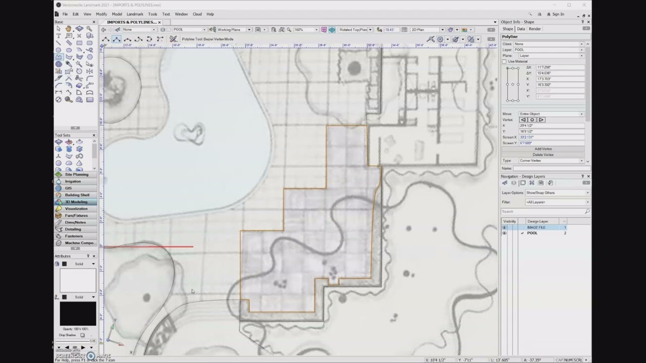 3.1e Add surface & inner boundary mode - Vectorworks 2023