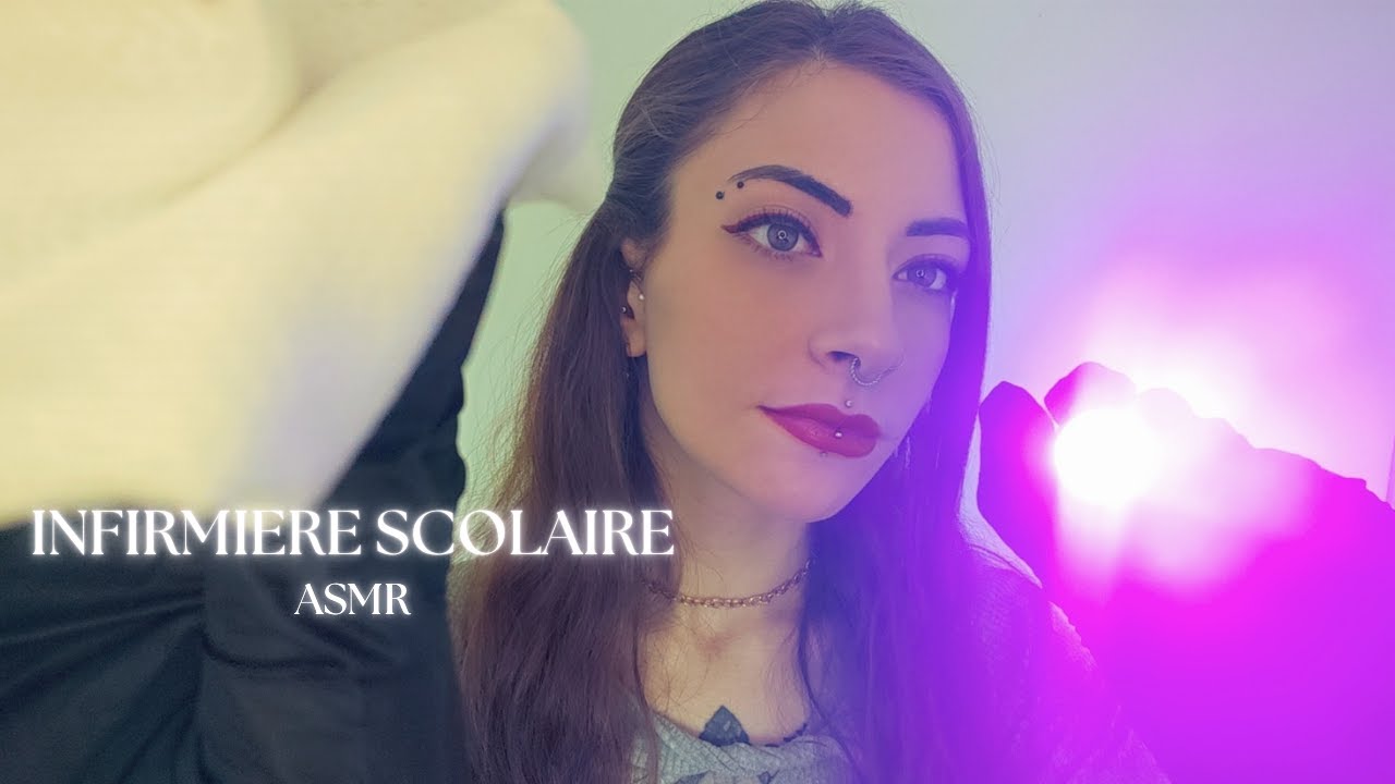 👩‍⚕️ASMR ROLEPLAY | INFIRMIERE SCOLAIRE | JE SOIGNE TA PLAIE SUR LE VISAGE 👩‍⚕️