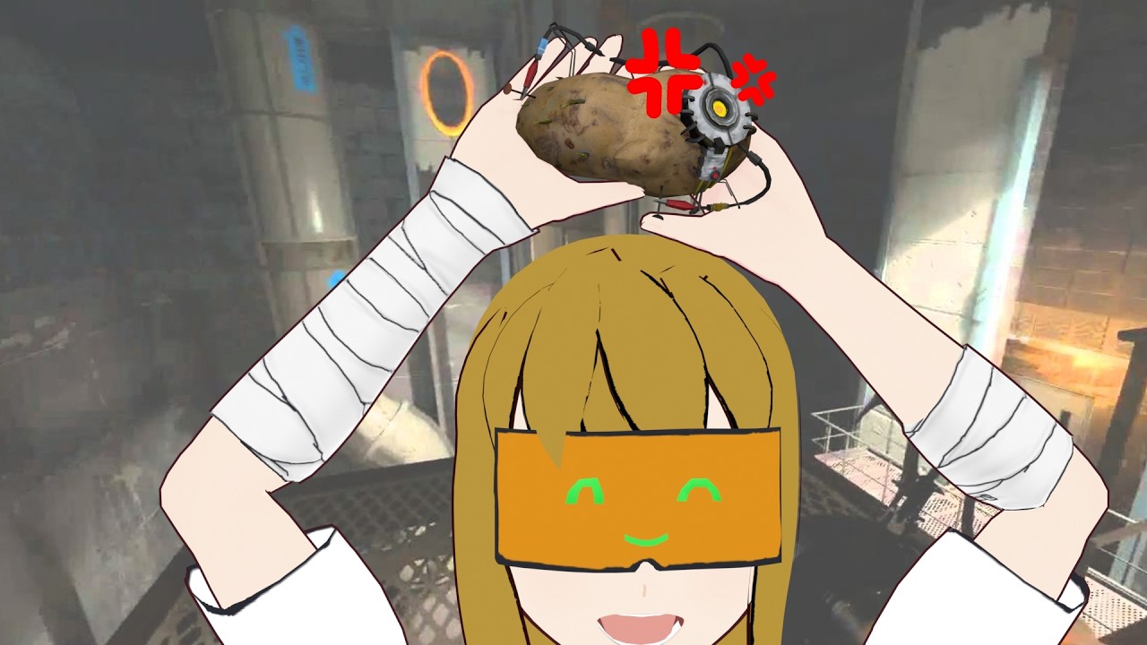 Portal 2: I am reunited with potato GlaDOS!!!!! She gives random advice between 10 to 120 seconds