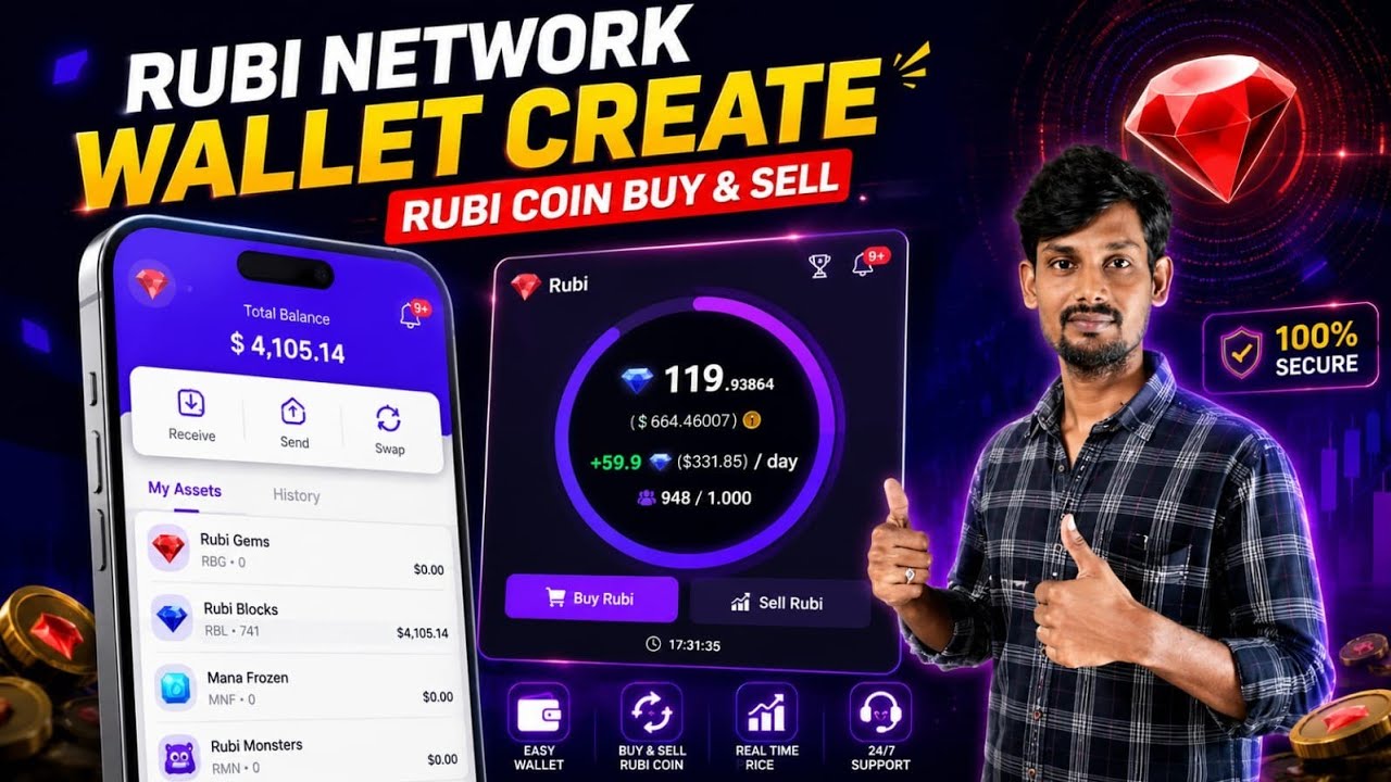 how to rubi network wallet create | Rubi Coin buy and sell best platform in telugu 2025
