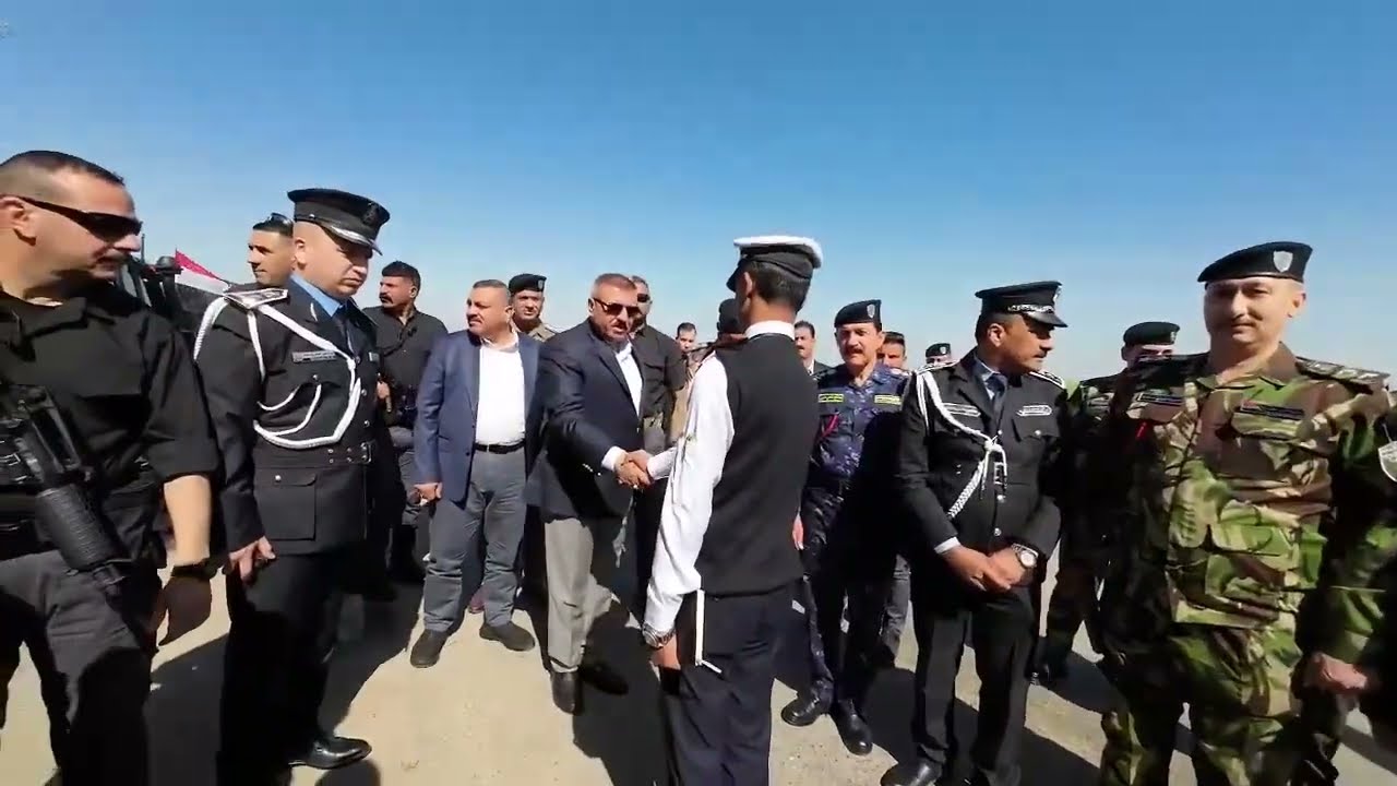 جانب من زيارة وزير الداخلية الى سيطرة تركلان في كركوك وتفقد قطعات الشرطة الإتحادية في قضاء الحويجة