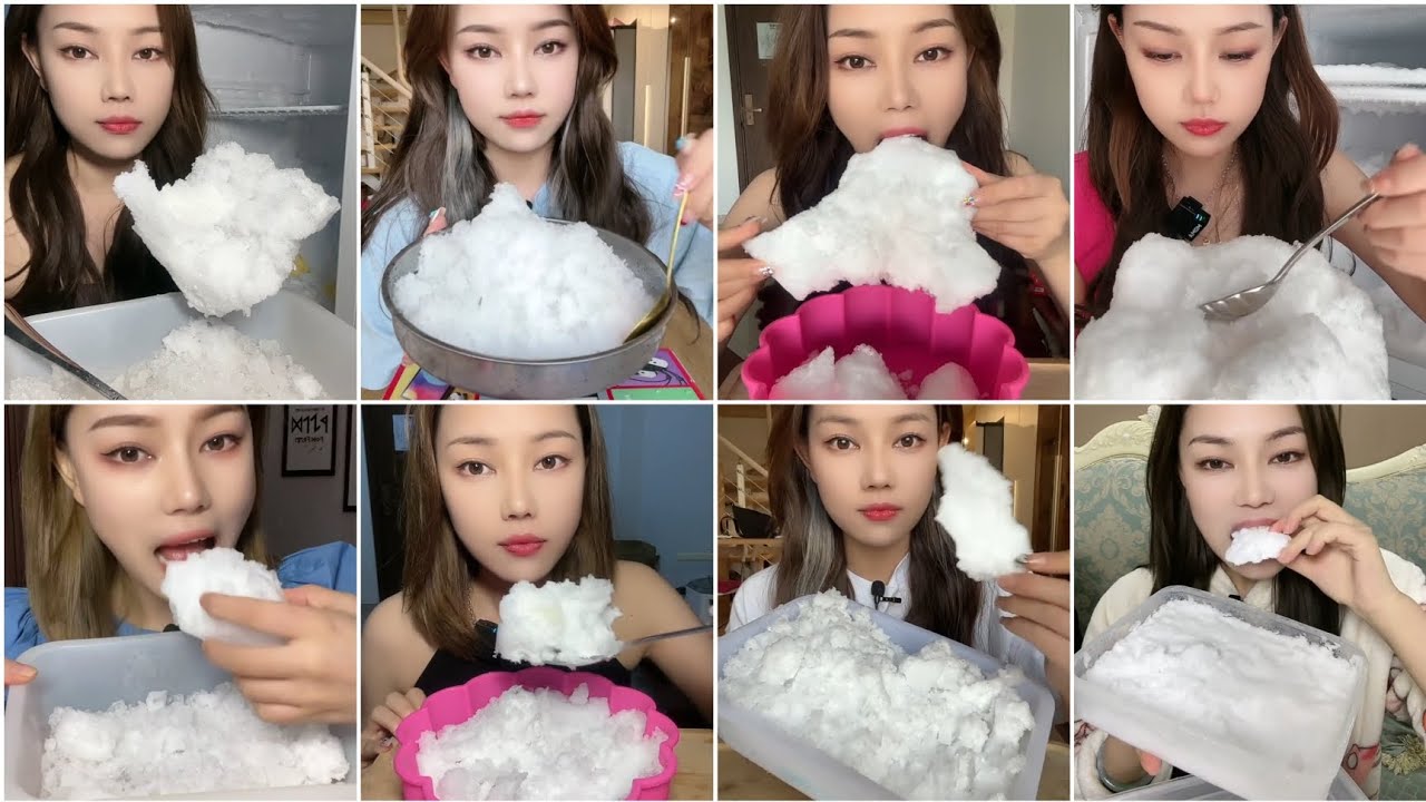 [ONLY BITES]-SUN GIRL ALL SHAVED & CRUSHED / SOFT & CRUNCHY / ICE EATING ASMR /  COLLECTION