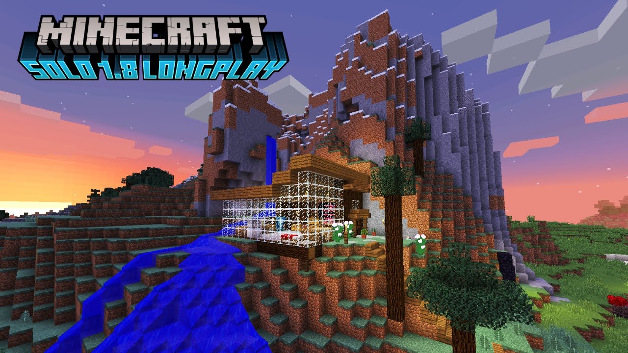 3 Hour Solo Minecraft 1.8 ʟᴏɴɢᴘʟᴀʏ - Nostalgic No Commentary Gameplay (Building / Ocean Monument)