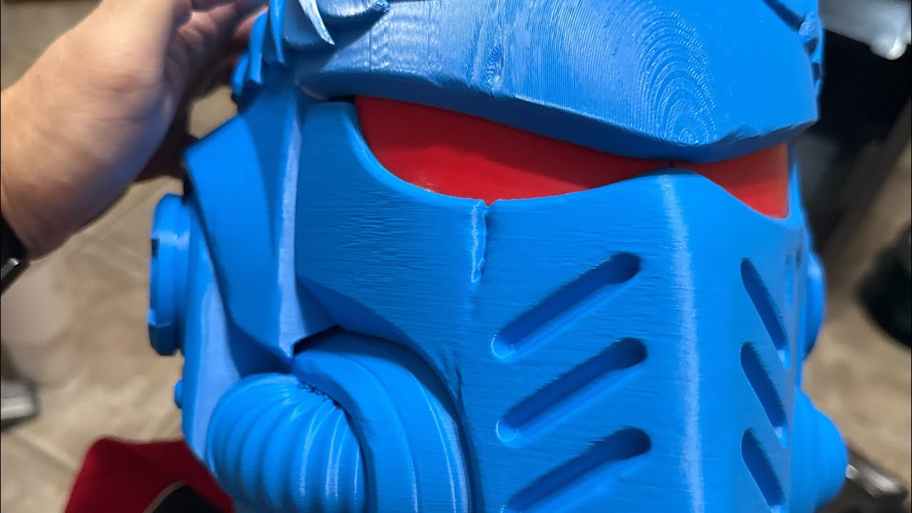 Warhammer Ultramarine helmet Timelapse Creality K2 Plus 3D Printer