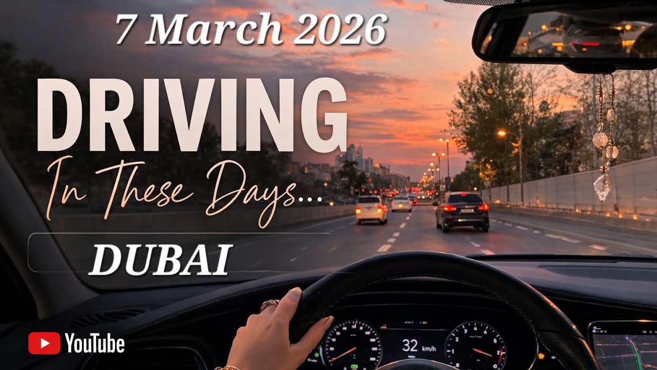  A peaceful drive after a few stressful days 🚗✨Relaxing Dubai Drive | Damac Hills to Motor City 🚗