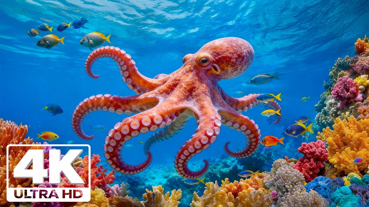 Глубоководный аквариум 4K – Завораживающие морские рыбки для глубокого сна и расслабления