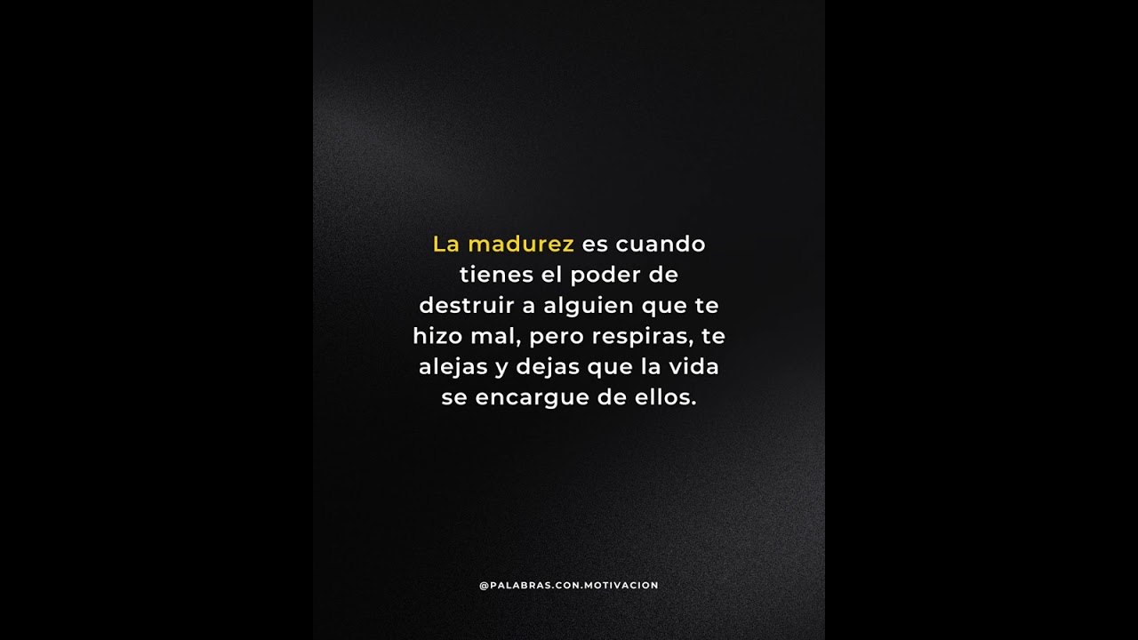 La madurez es controlar tus reacciones ante los dem&aacute;s. #madurez #autocontrol #dejarir #leccionesdevi