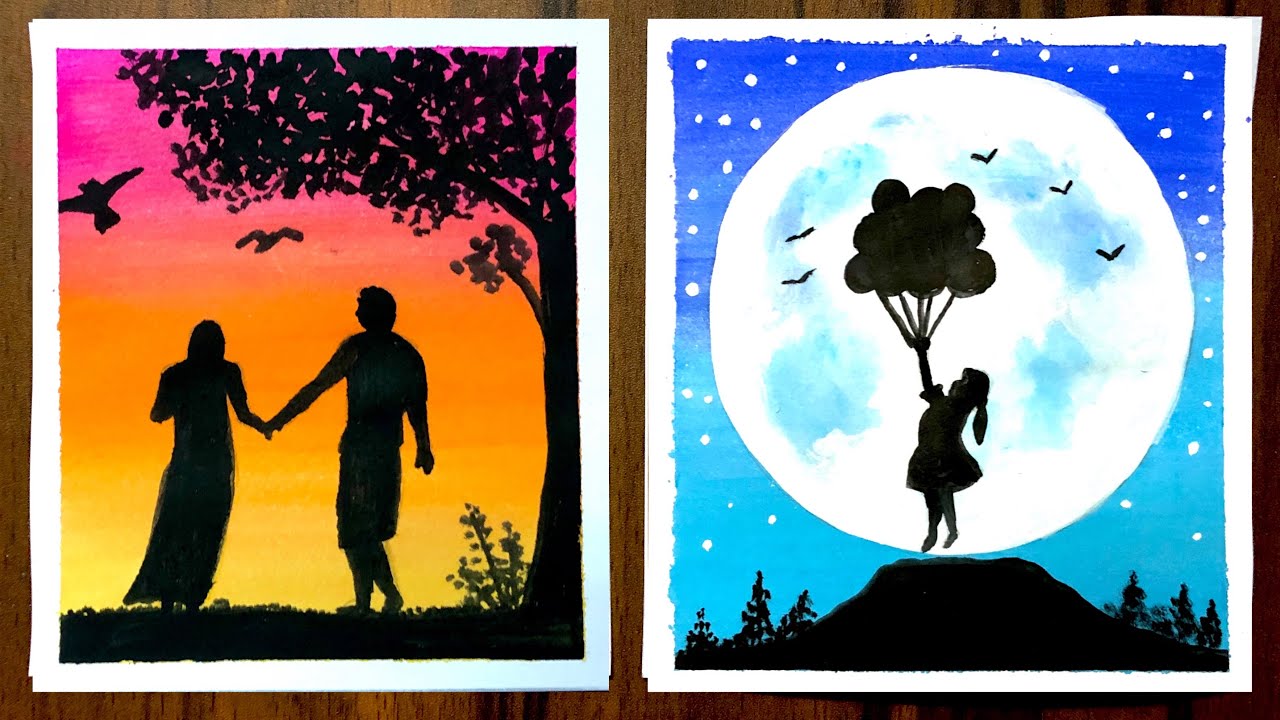 3 Beautiful Painting Ideas for Beginners | Poster Colour Painting Ideas | Art for Home Decor