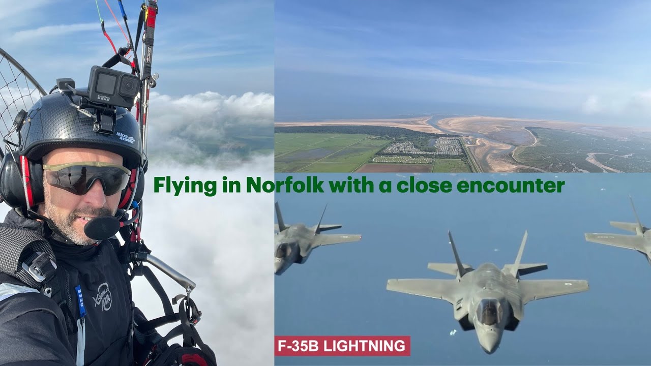 Norfolk flying with a close encounter