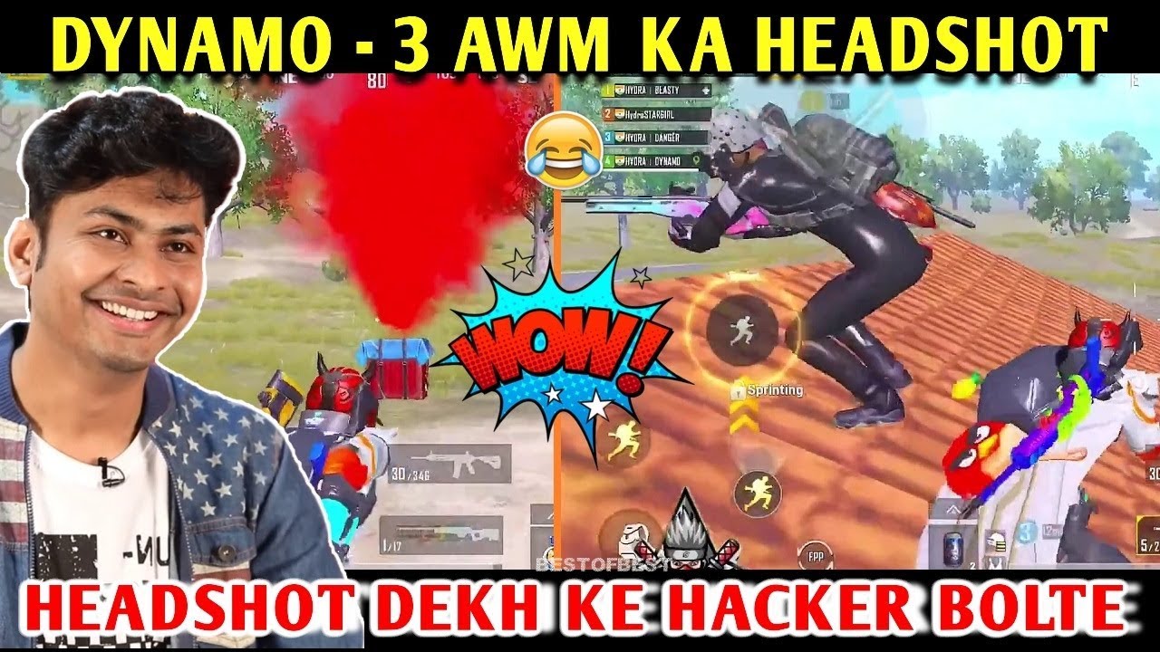 DYNAMO - 3 AWM KA HEADSHOTS  | PUBG MOBILE | BEST OF BEST