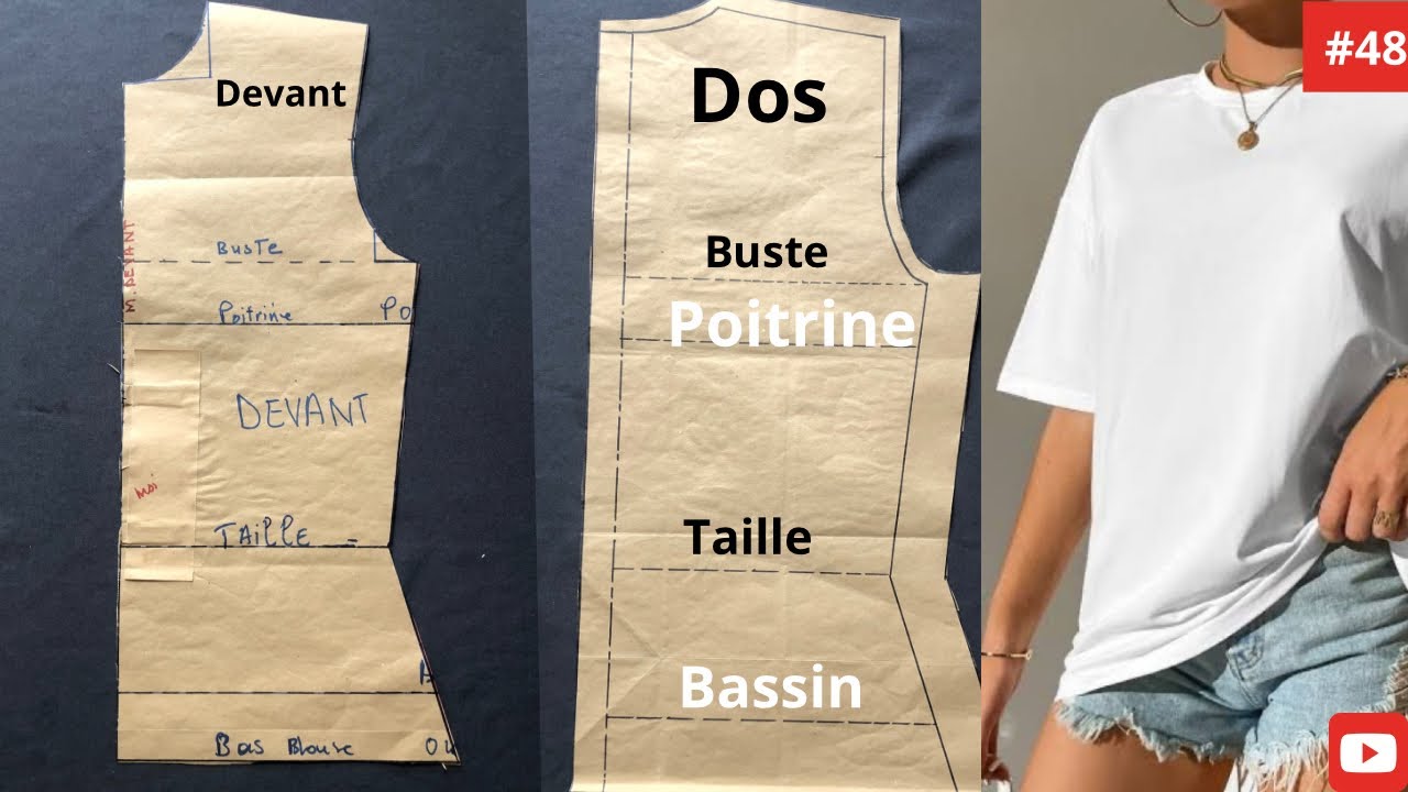 CORSAGE DE BASE FEMME SANS PINCE - TRANSFORMATION @Atelier-vickymode